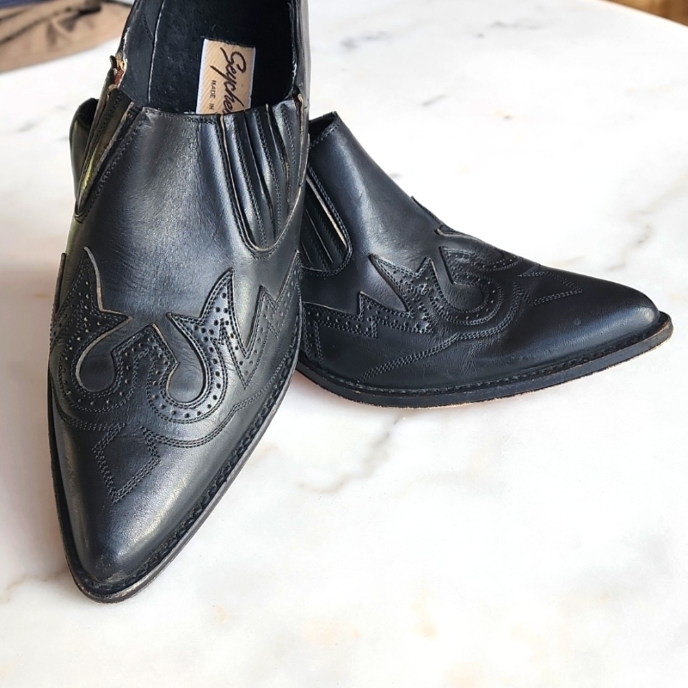 Seychelles Black Western Booties Women's Size 6.5 - Picture 12 of 13